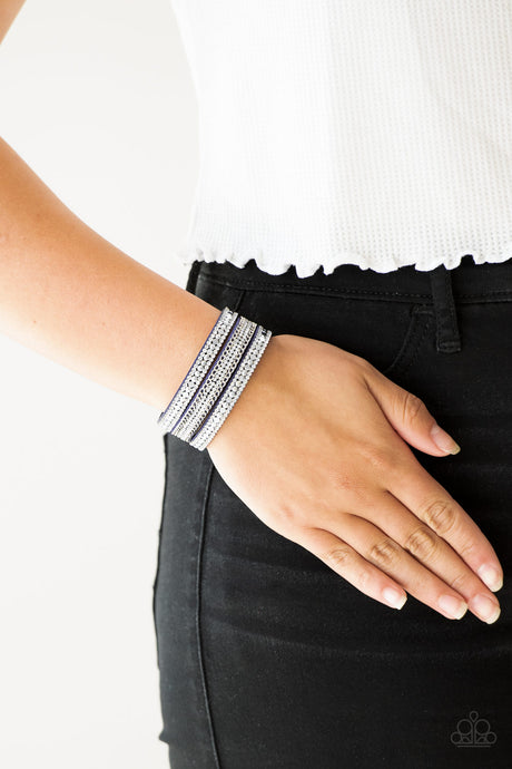 Paparazzi ~ Fashion Fanatic ~ Blue Urban Bracelet