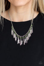Load image into Gallery viewer, Paparazzi ~ Feathered Ferocity ~ Green Necklace Set