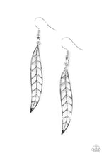 Load image into Gallery viewer, Paparazzi ~ Feelin Feathery ~ Silver Earrings