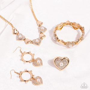 Paparazzi ~ Fiercely 5th Avenue ~ Fashion Fix Complete Trend Blend ~ Gold Necklace Set