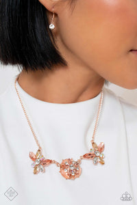 Paparazzi ~ Fiercely 5th Avenue ~ Fashion Fix Complete Trend Blend ~ Rose Gold Necklace Set