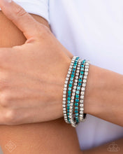 Load image into Gallery viewer, Paparazzi ~ Fiercely 5th Avenue ~ Fashion Fix Complete Trend Blend ~ Blue Necklace Set
