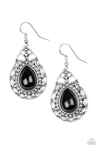 Paparazzi ~ Flirty Finesse ~ Black Earrings