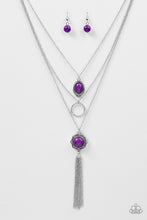 Load image into Gallery viewer, Paparazzi ~ Floral Fanatic ~ Purple Necklace Set