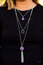 Load image into Gallery viewer, Paparazzi ~ Floral Fanatic ~ Purple Necklace Set