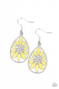 Paparazzi ~ Floral Morals ~ Yellow Earrings