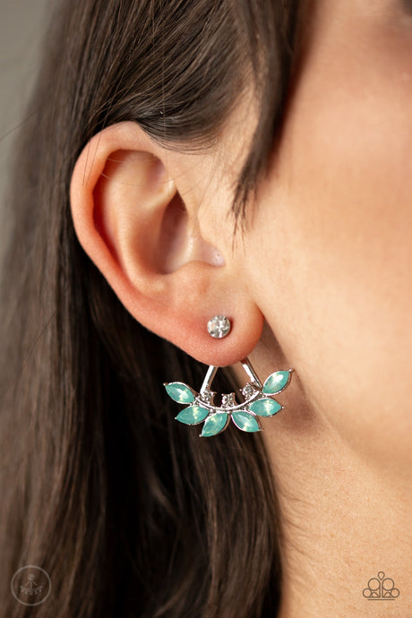 Paparazzi ~ Forest Formal ~ Green Double-Sided Post Earrings
