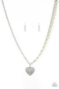 Paparazzi ~ Forever In My Heart ~ Yellow Heart Pendant Necklace Set