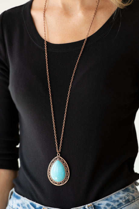 Paparazzi ~ Full Frontier ~ Copper Necklace Set