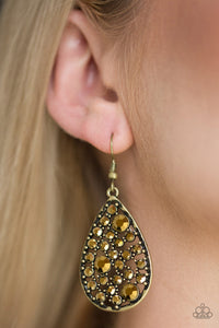 Paparazzi ~ GLOW With The Flow ~ Brass Earrings
