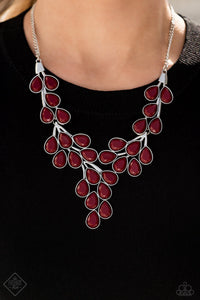 Paparazzi ~ Glimpses of Malibu ~ Fashion Fix Complete Trend Blend ~ Red Necklace Set