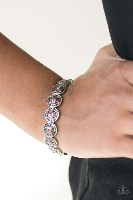 Paparazzi ~ Get Your Shine On ~ Pink Bracelet
