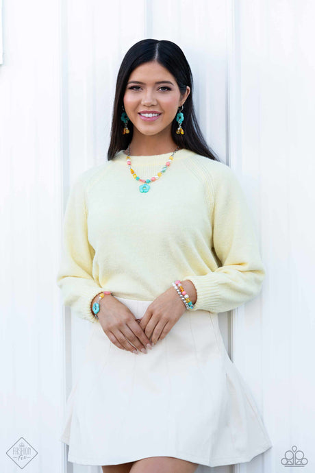 Paparazzi ~ Glimpses of Malibu ~ fashion Fix Complete Trend Blend ~ Multi Necklace Set