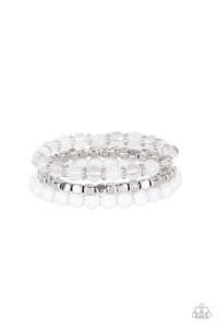 Paparazzi ~ Globetrotter Glam ~ White Bracelet