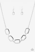 Load image into Gallery viewer, Paparazzi ~ Gorgeously Geometric ~ Silver Necklace Set