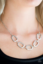 Load image into Gallery viewer, Paparazzi ~ Gorgeously Geometric ~ Silver Necklace Set