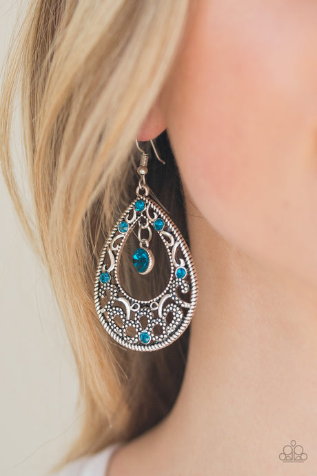 Paparazzi ~ Gotta Get That Glow ~ Blue Earrings