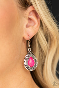 Paparazzi ~ Happy Horizons ~ Pink Earrings