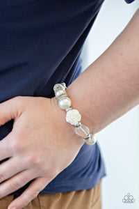Paparazzi ~ Here I Am ~ White Bracelet
