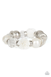 Paparazzi ~ Here I Am ~ White Bracelet