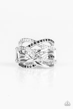 Load image into Gallery viewer, Paparazzi ~ High Rollin ~ Black Ring with Stretchy Band