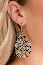 Load image into Gallery viewer, Paparazzi ~ Hustle and Bustle ~ Black Earrings