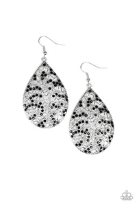 Paparazzi ~ Hustle and Bustle ~ Black Earrings