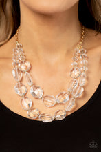 Load image into Gallery viewer, Paparazzi ~ Icy Illumination ~ Gold Necklace Set