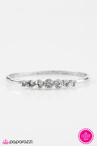Paparazzi ~ Im Gonna Let It Shine ~ White Bracelet (Fashion Fix Exclusive)