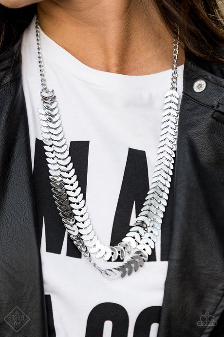 Paparazzi ~ Industrial Illumination ~ Silver Necklace Set (Fashion Fix Exclusive)