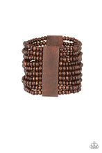 Load image into Gallery viewer, Paparazzi ~ JAMAICAN Me Jam ~ Brown Wooden Bracelet