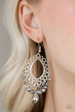 Load image into Gallery viewer, Paparazzi ~ Just Say NOIR ~ Silver Earrings