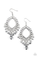 Load image into Gallery viewer, Paparazzi ~ Just Say NOIR ~ Silver Earrings