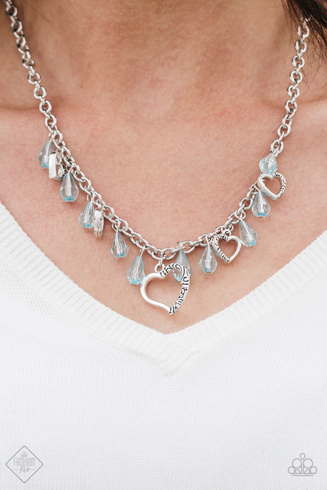 Paparazzi ~ Keep Me In Your Heart ~ Blue Necklace Set