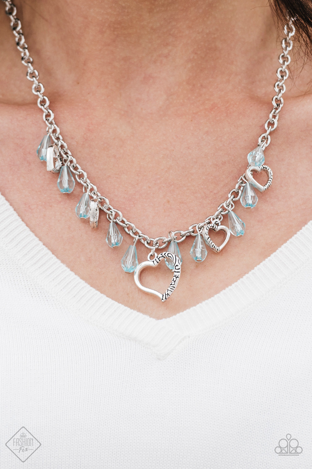 Paparazzi ~ Keep Me In Your Heart ~ Blue Necklace Set