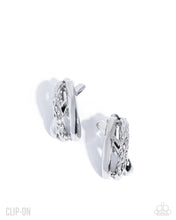 Load image into Gallery viewer, Paparazzi ~ Layered Location ~ Silver Clip-On Earrings