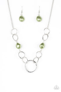 Paparazzi ~ Lead Role ~ Green Necklace Set
