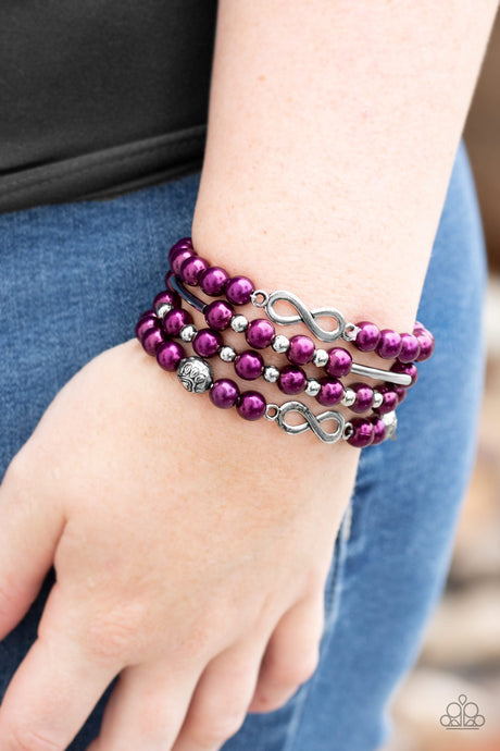 Paparazzi ~ Limitless Luxury ~ Purple Pearl Bracelet