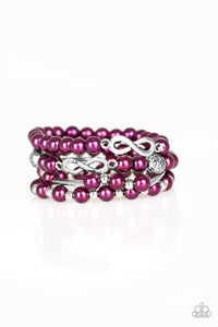 Paparazzi ~ Limitless Luxury ~ Purple Pearl Bracelet