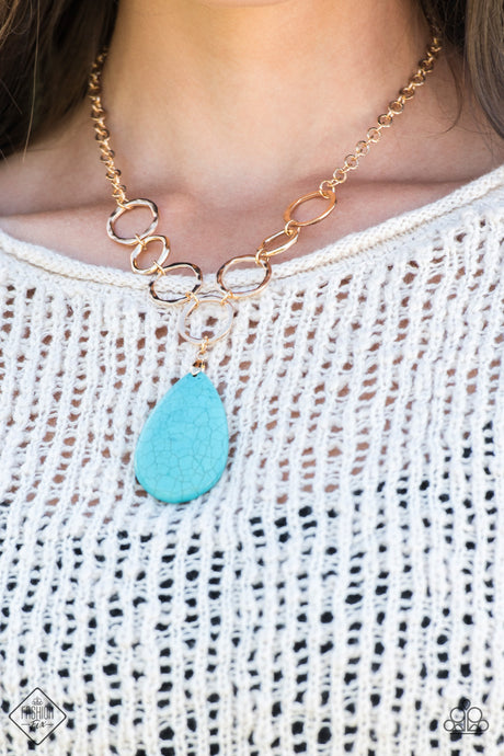 Paparazzi ~ Livin On A PRAIRIE ~ Gold Necklace Set (Fashion Fix Exclusive)