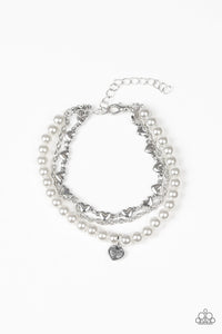 Paparazzi ~ Love Like You Mean It ~ White  Bracelet