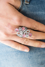 Load image into Gallery viewer, Paparazzi ~ MOONBEAMING With Pride ~ Pink Ring with Stretchy Band - Klassy Jewelz Boutique