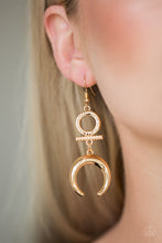 Load image into Gallery viewer, Paparazzi ~ Majestically Moon Child ~ Gold Earrings