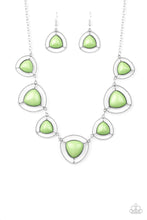Load image into Gallery viewer, Paparazzi ~ Make a Point ~ Green Necklace Set