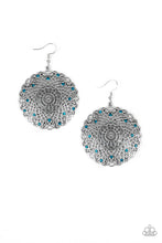 Load image into Gallery viewer, Paparazzi ~ Mandala Mandalay ~ Blue Earrings