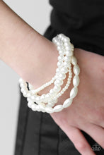 Load image into Gallery viewer, Paparazzi ~ Marvelously Mumbai ~ White Bead Bracelet