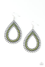 Load image into Gallery viewer, Paparazzi ~ Mechanical Marvel ~ Green Earrings