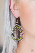 Load image into Gallery viewer, Paparazzi ~ Mechanical Marvel ~ Green Earrings