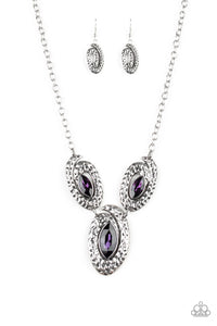 Paparazzi ~ Metro Mystique ~ Purple Necklace Set