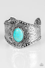 Load image into Gallery viewer, Paparazzi ~ Mojave Majesty ~ Blue Turquoise Cuff Bracelet